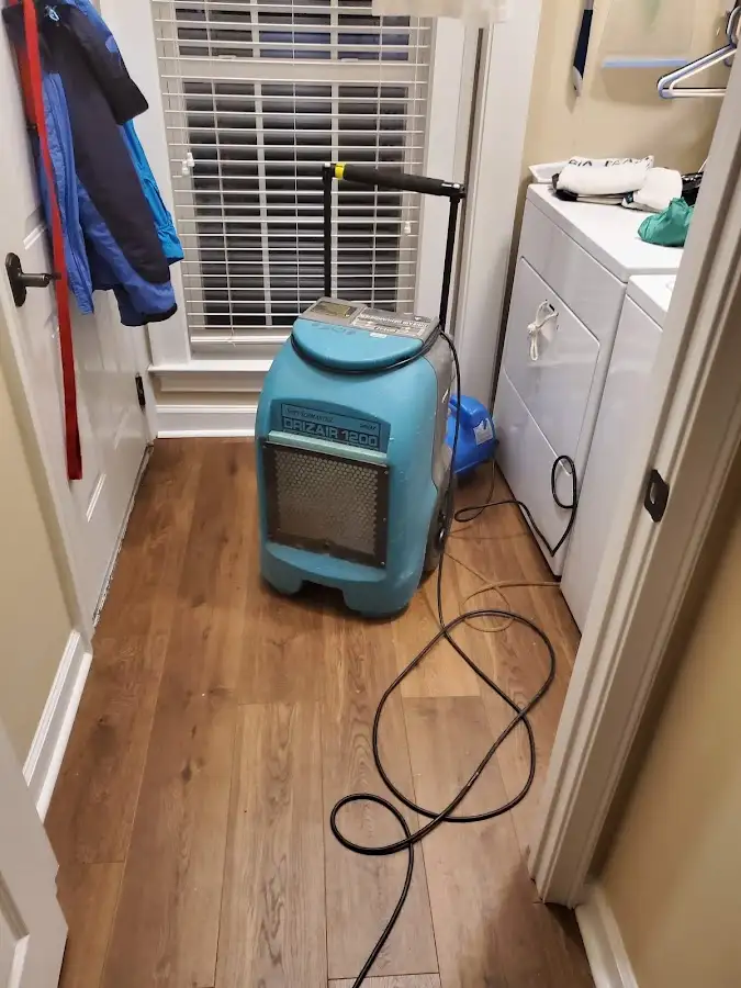 Commercial dehumidifier deployed for Flood Damage Cleanup in Ridley Park